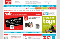 Argos website screenshot