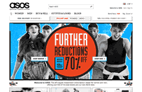 Asos website screenshot